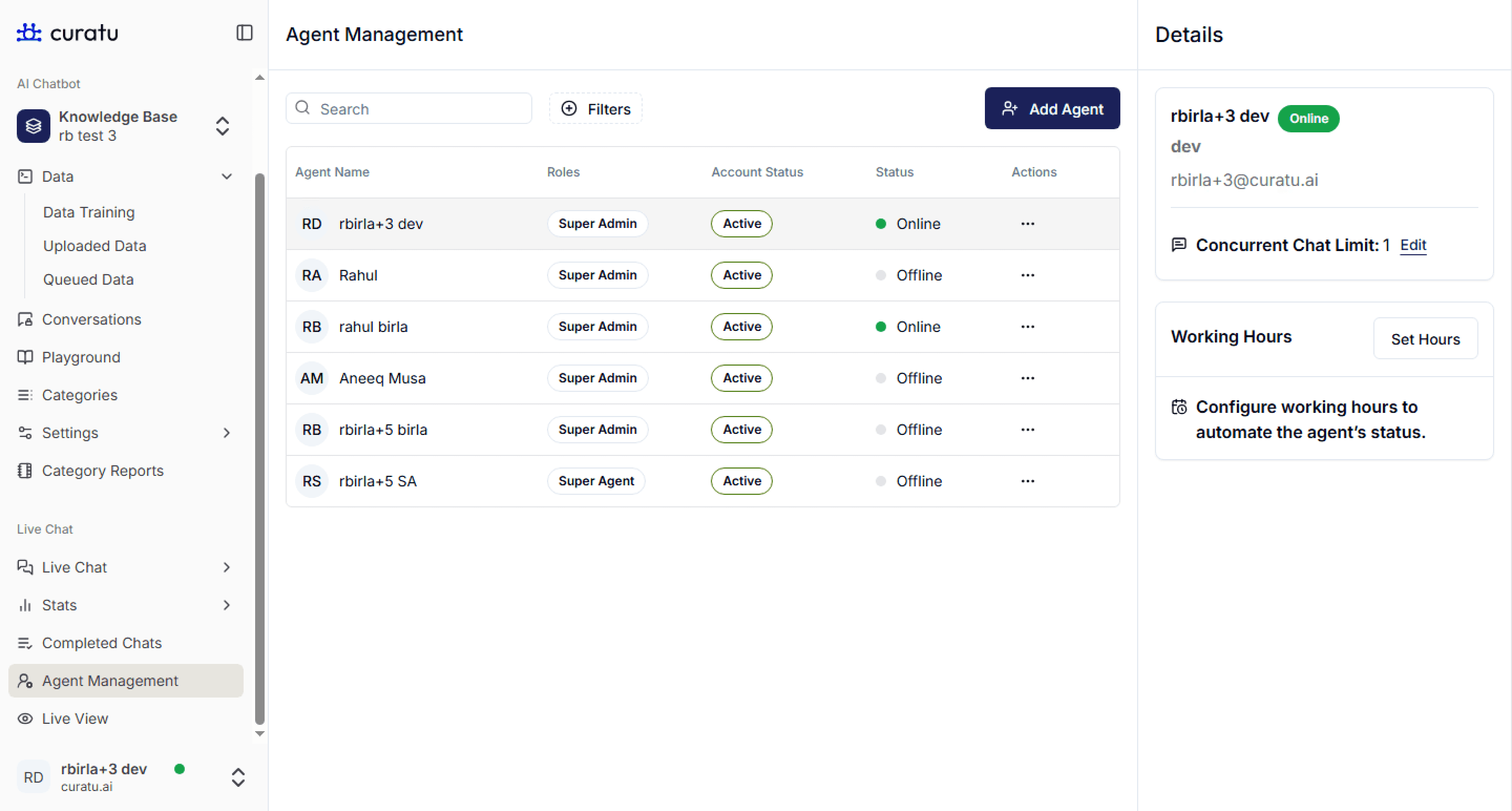 Agent Management